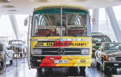 Комфорт автобуса Mercedes-Benz для футболистов чемпионата мира 1974 года