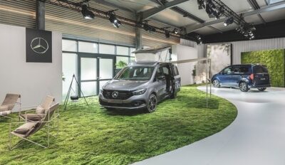 Электрифицированный кемпинг в новом маленьком фургоне от Mercedes-EQ празднует свою премьеру